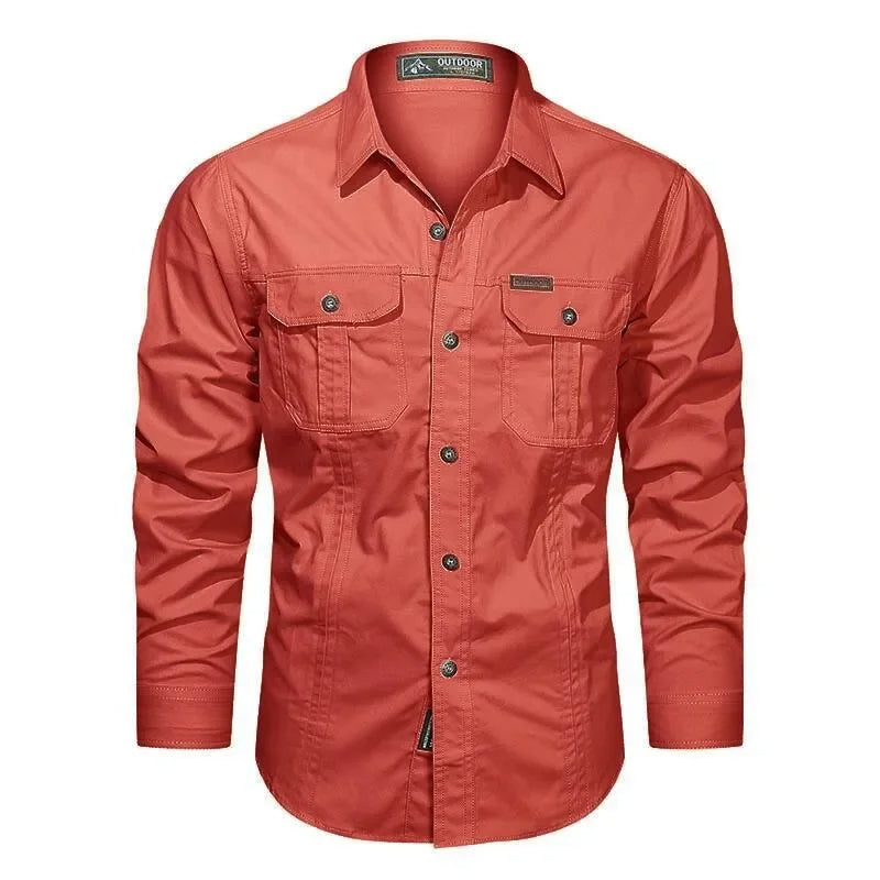 Elegante e confortevole camicia Daxon da uomo in 100% cotone