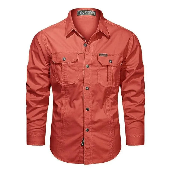 Elegante e confortevole camicia Daxon da uomo in 100% cotone