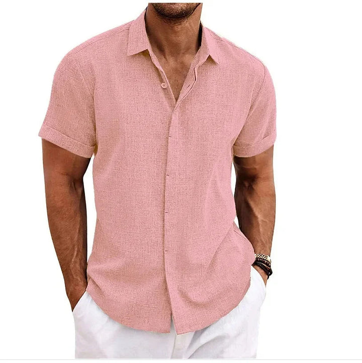 Elian - Elegante camicia da uomo in lino per un look elegante e classico