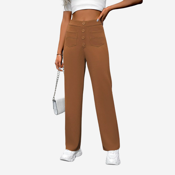 Liva - Pantaloni eleganti a vita alta da donna per un'eleganza e una sicurezza eccezionali