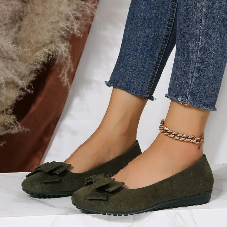 Eleganti zeppe slip-on da donna con incantevoli fiocchi per un look unico