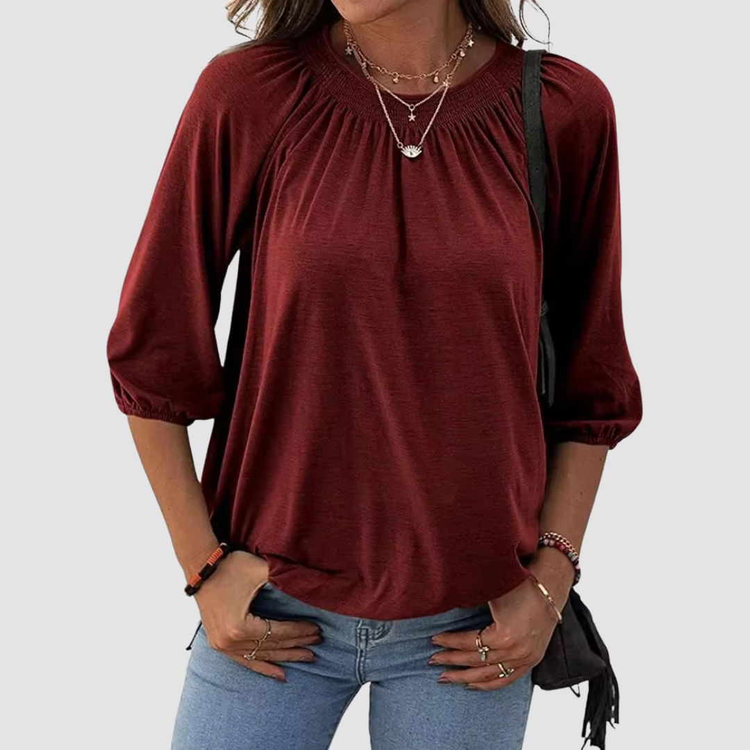 Zoya - Comodo top da donna a maniche corte per uno stile fresco e confortevole