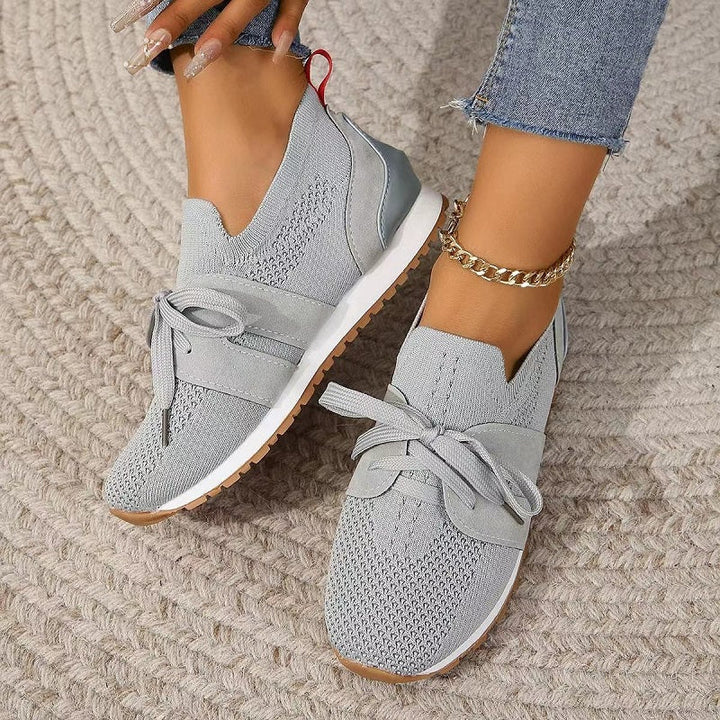 Eleganti sneakers da donna in mesh - Traspiranti, resistenti, senza lacci e facili da indossare