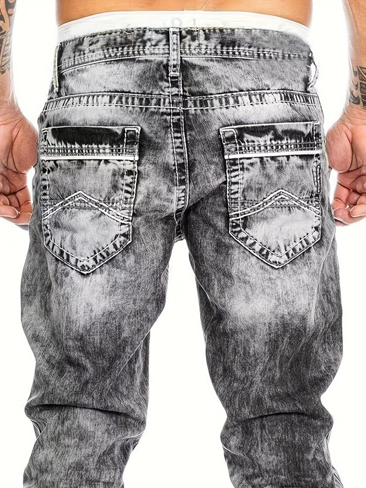 Jeans Rugged Twisted Punk da uomo - abbigliamento elegante e resistente per ogni occasione