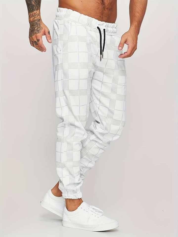Joggers a quadri Slim Fit da uomo di UrbanFit - Un look casual elegante e confortevole