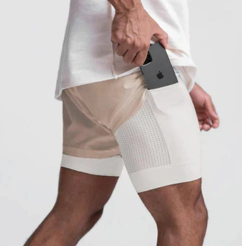 Pantaloncini a compressione Double Gauge da uomo di alta qualità - massima prestazione e comfort