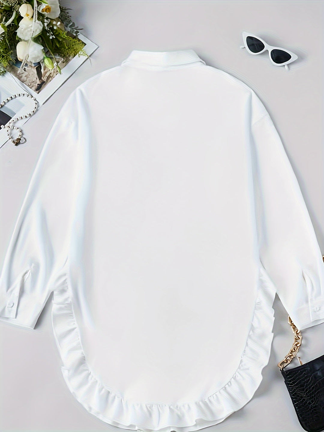 Accappatoio da donna oversize con polsini lunghi e rete sul davanti - boutonnage casual elegante e confortevole