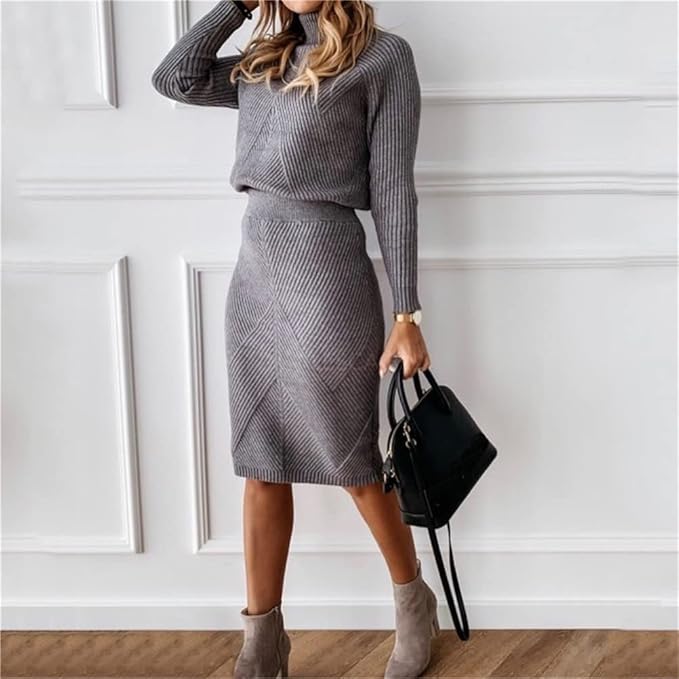 Set Pullover e Jupe Élégant - Abbigliamento elegante e confortevole per ogni occasione