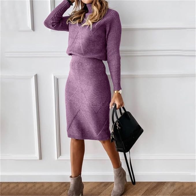 Set Pullover e Jupe Élégant - Abbigliamento elegante e confortevole per ogni occasione