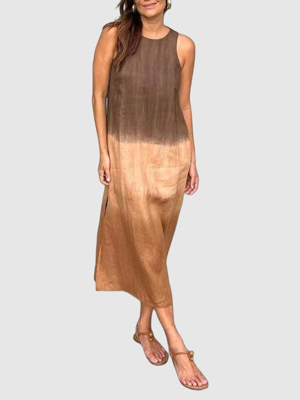 Abito estivo da donna elegante e confortevole con elegante scollatura a V