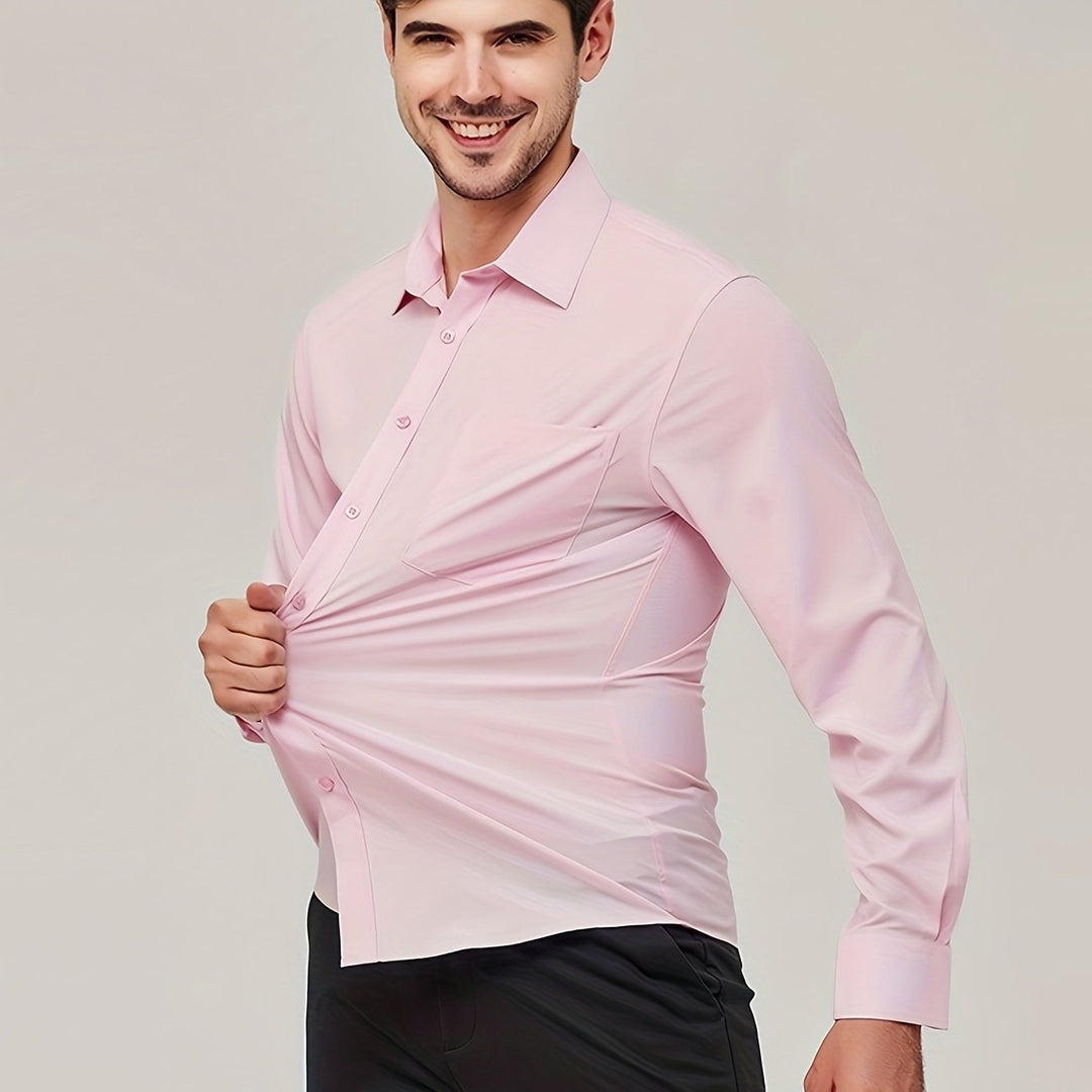 Elegante gilet da uomo in tessuto di cotone traspirante - taglio moderno e manica lunga con bottoni