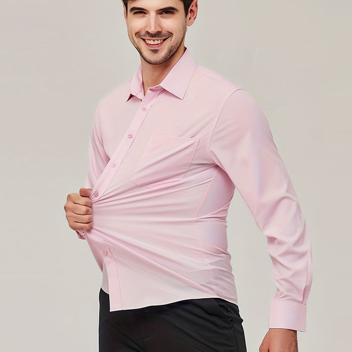Elegante gilet da uomo in tessuto di cotone traspirante - taglio moderno e manica lunga con bottoni