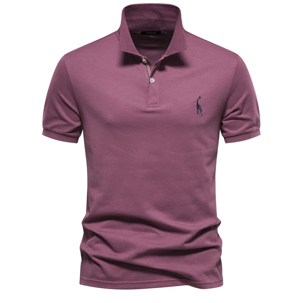 UrbanElite - Elegante polo da uomo con ricami raffinati, che assicura un look senza tempo e alla moda