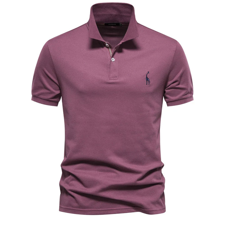 UrbanElite - Elegante polo da uomo con ricami raffinati, che assicura un look senza tempo e alla moda