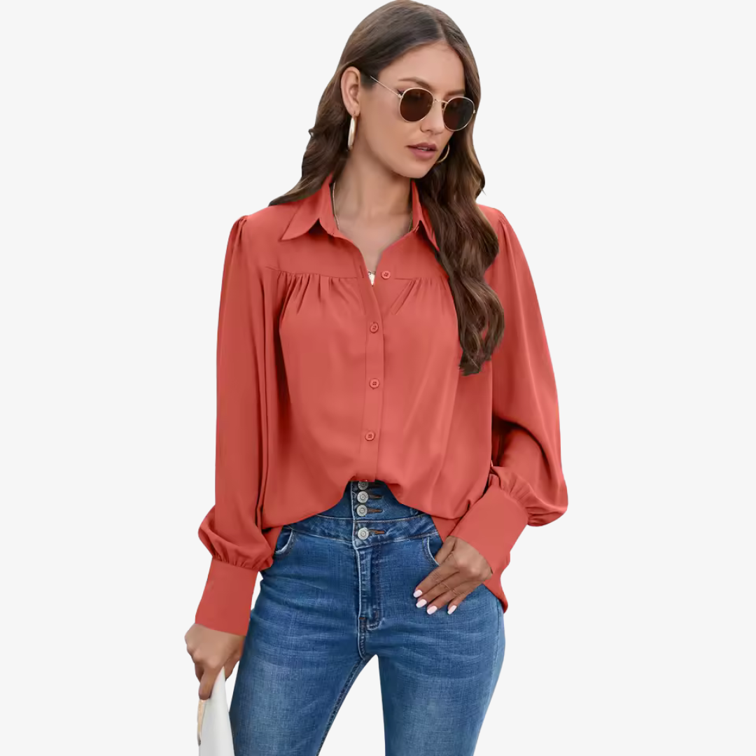 Elin - Camicetta di chiffon elegante e raffinata per un look unico