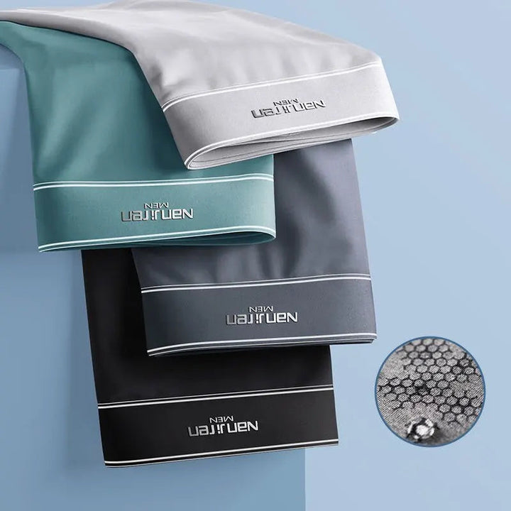 FrostFlex Esclusivo set di 4 boxer da uomo morbidi come la seta per il massimo comfort