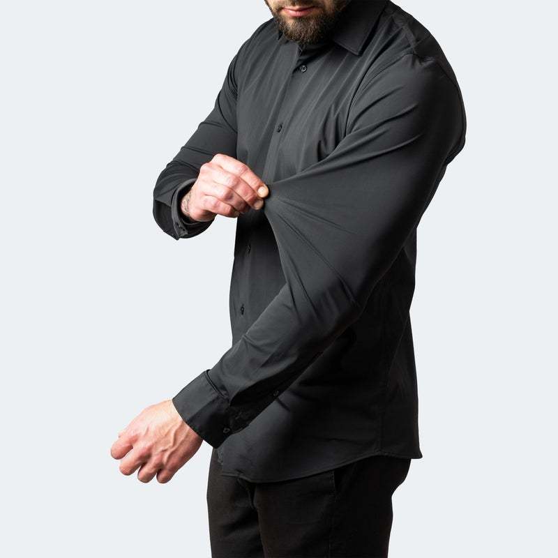 Camicia maschile slim fit elasticizzata per un look impeccabile e comfort ottimale
