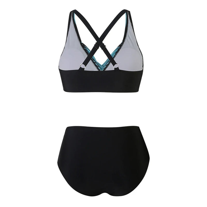 Talia - Elegante e confortevole set bikini a vita alta per donna