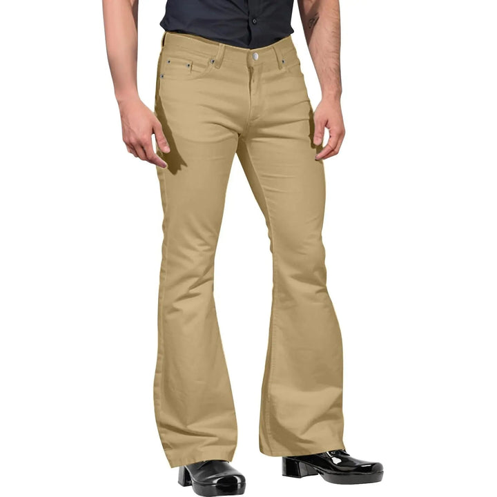 Xander - Pantaloni Retro Flare da uomo alla moda per un look elegante e senza tempo