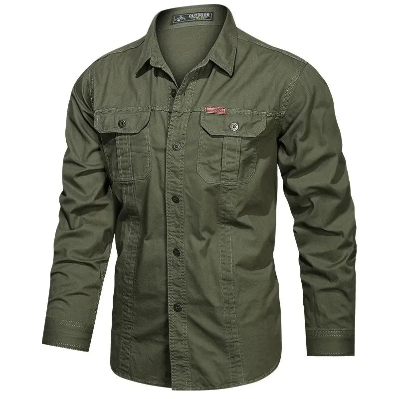 Elegante e confortevole camicia Daxon da uomo in 100% cotone
