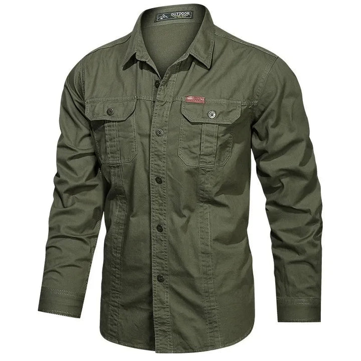 Elegante e confortevole camicia Daxon da uomo in 100% cotone