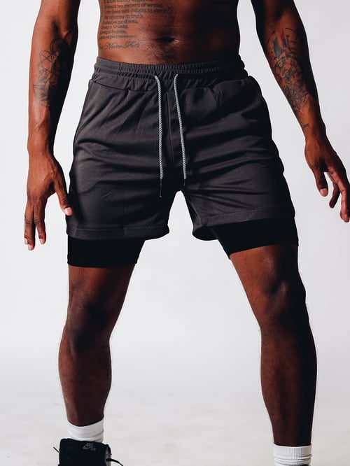 Pantaloncini da fitness a doppio strato da uomo - Comfort e massime prestazioni