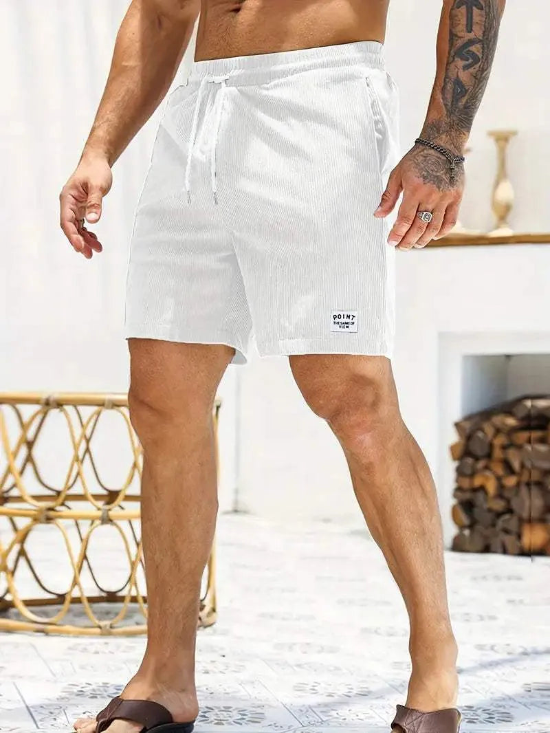 Pantaloncini corti da uomo - Tissu Léger et Respirant avec Taille Élastique à Cordons de Serrage