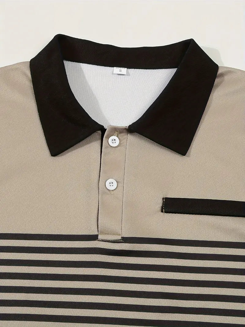 Polo elegante da uomo slim fit con cintura - maniche corte, look casual ed elegante