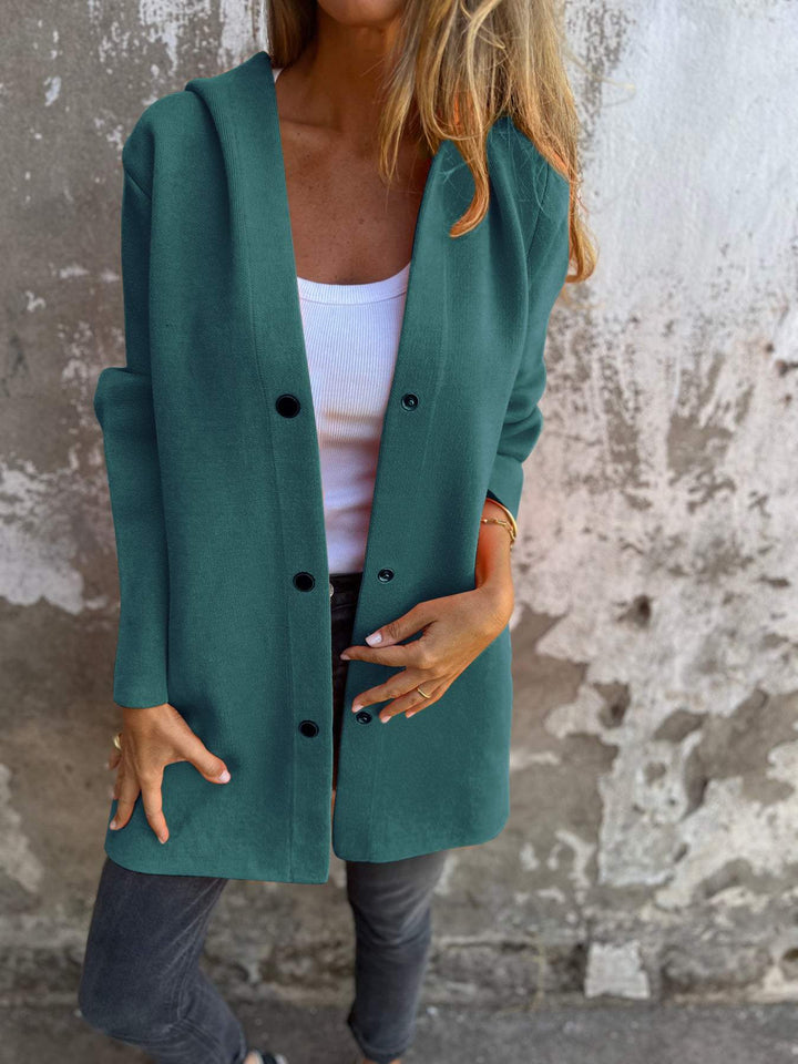 Cappotto con bottoni Élise™ elegante e raffinato per donna
