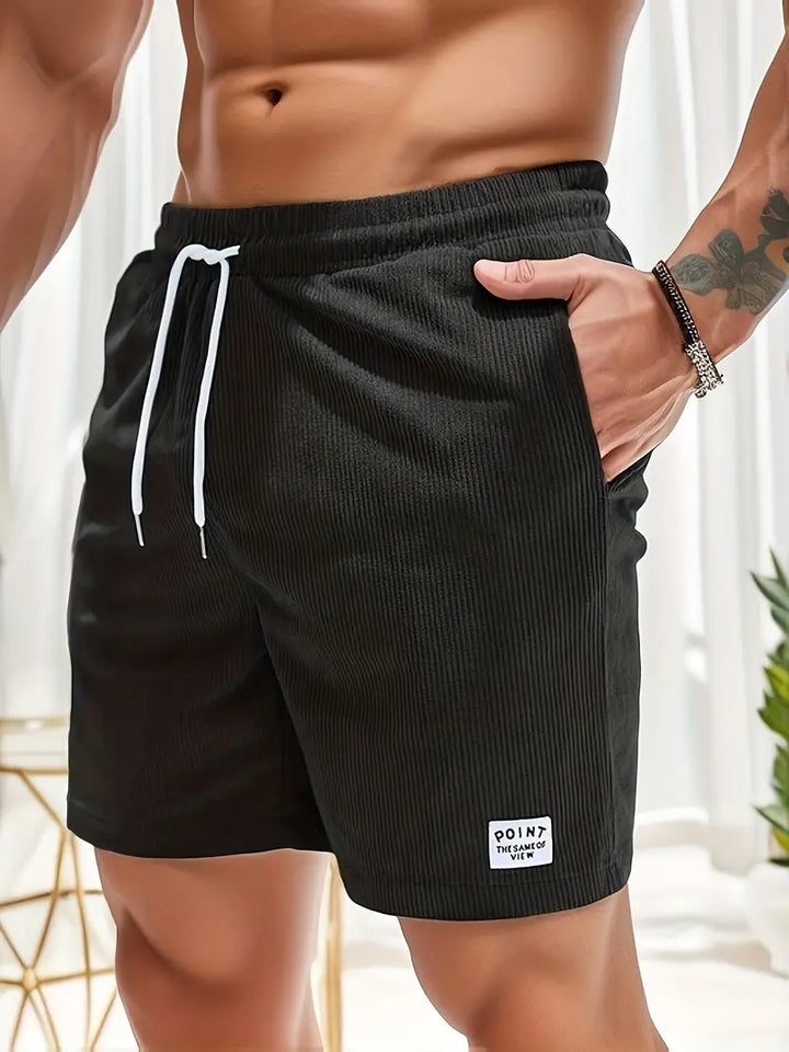 Pantaloncini estivi alla moda da uomo in morbido velluto a coste di cotone - comfort e stile per tutti i giorni