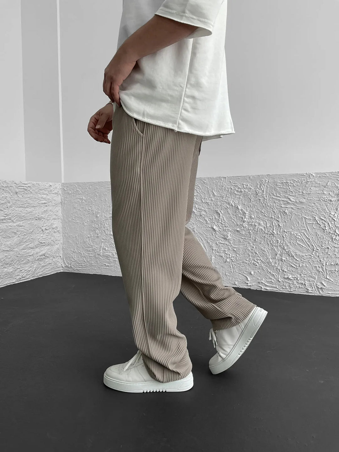 Pantaloni Virgile™ a coste eleganti per un look alla moda ed elegante