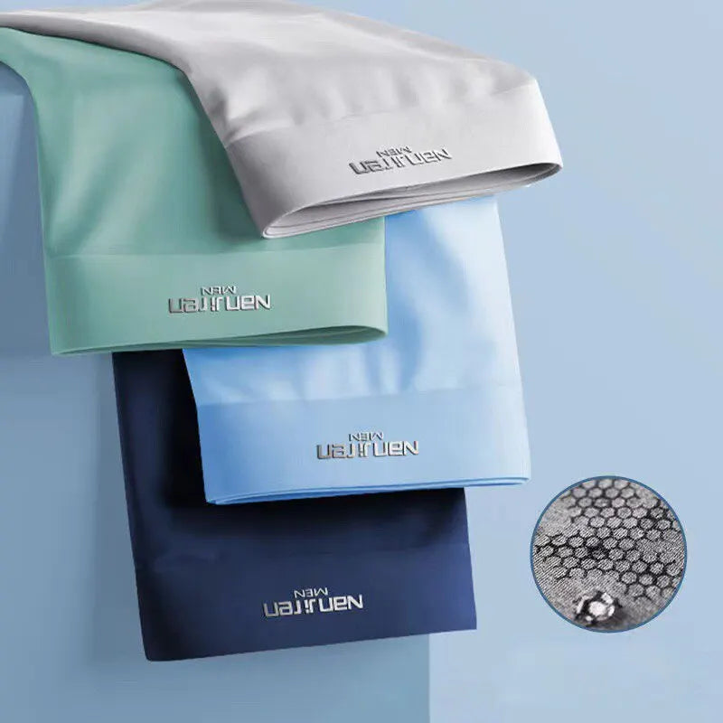 FrostFlex Esclusivo set di 4 boxer da uomo morbidi come la seta per il massimo comfort
