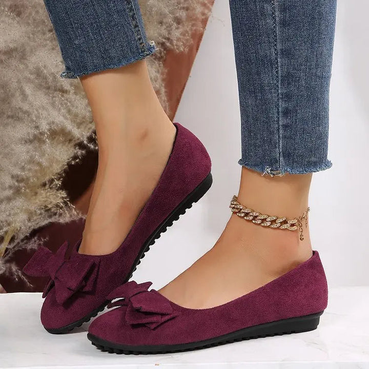 Eleganti zeppe slip-on da donna con incantevoli fiocchi per un look unico