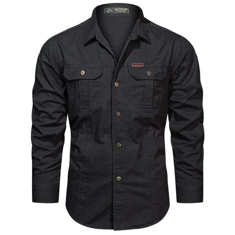 Elegante e confortevole camicia Daxon da uomo in 100% cotone