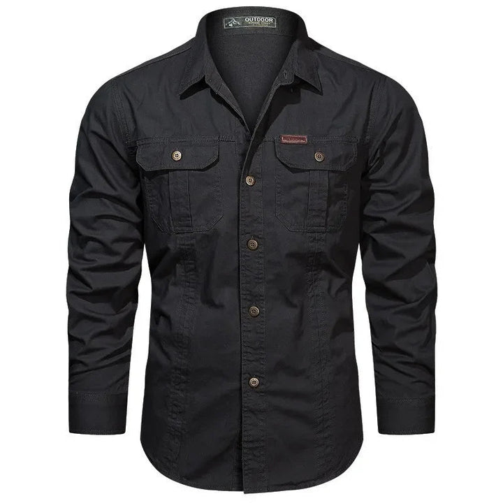 Elegante e confortevole camicia Daxon da uomo in 100% cotone