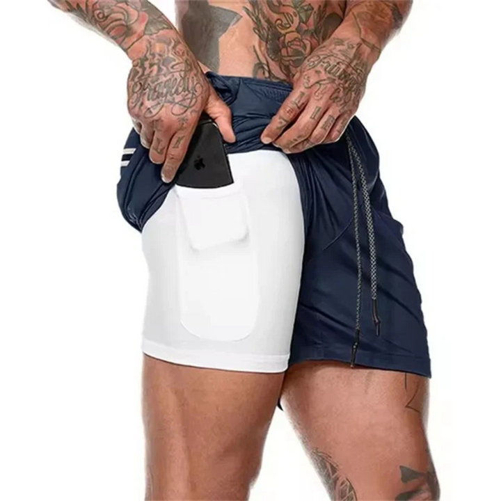 Pantaloncini sportivi ActiveFlex 2-in-1 da uomo - massimo comfort e flessibilità durante l'allenamento