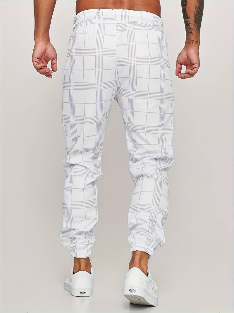 Joggers a quadri Slim Fit da uomo di UrbanFit - Un look casual elegante e confortevole