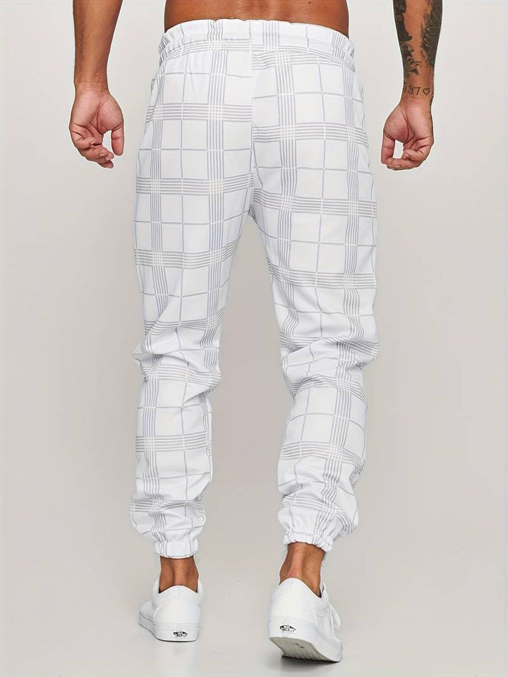 Joggers a quadri Slim Fit da uomo di UrbanFit - Un look casual elegante e confortevole