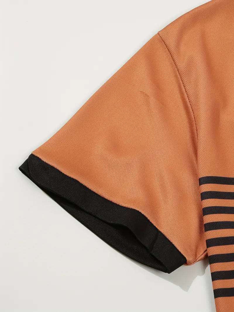 Polo elegante da uomo slim fit con cintura - maniche corte, look casual ed elegante