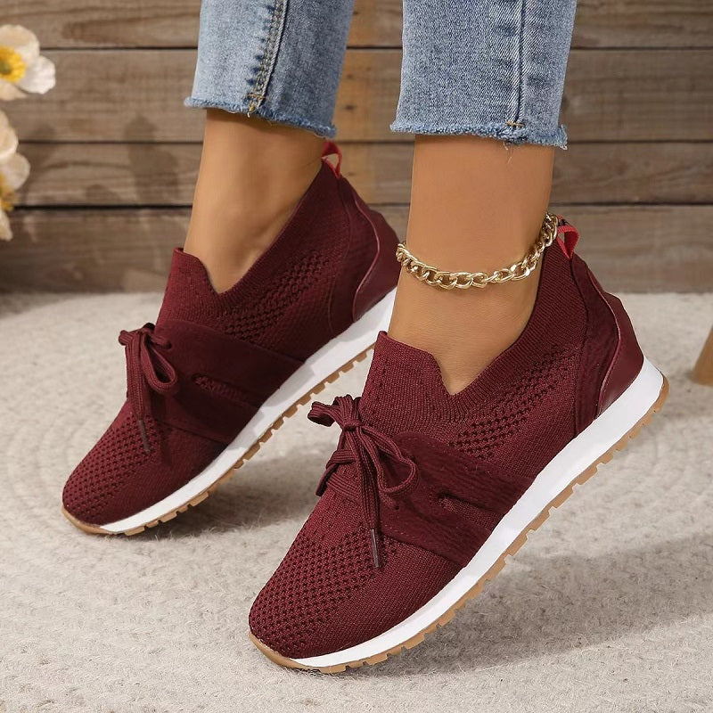 Eleganti sneakers da donna in mesh - Traspiranti, resistenti, senza lacci e facili da indossare
