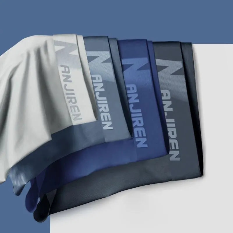 FrostFlex Esclusivo set di 4 boxer da uomo morbidi come la seta per il massimo comfort