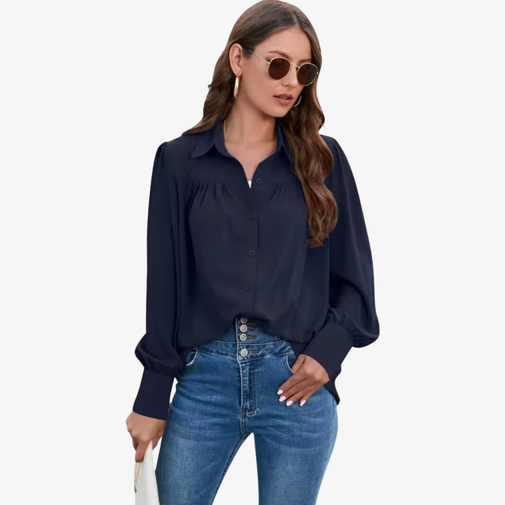 Elin - Camicetta di chiffon elegante e raffinata per un look unico