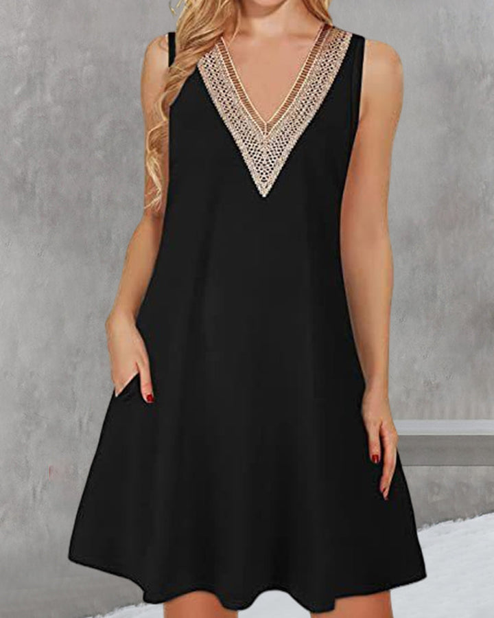 Elegante e traspirante chaleco sin mangas con escote en V para mujer