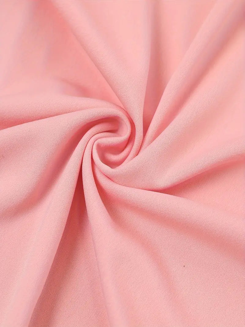 Elegante vestaglia da donna con polsini a tre pezzi, chiusura a zip, taglio aderente, lunghezza al ginocchio e tasche eleganti