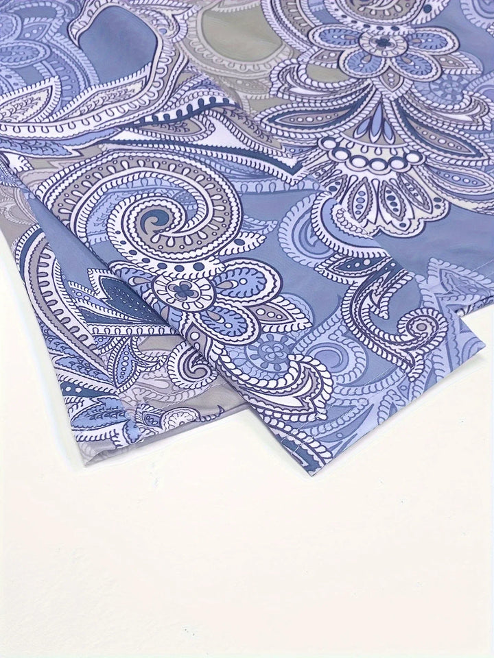 FloralEase - T-shirt casual alla moda con stampa floreale per le donne