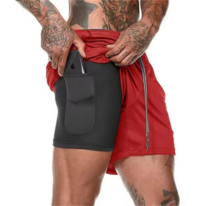 Pantaloncini sportivi ActiveFlex 2-in-1 da uomo - massimo comfort e flessibilità durante l'allenamento