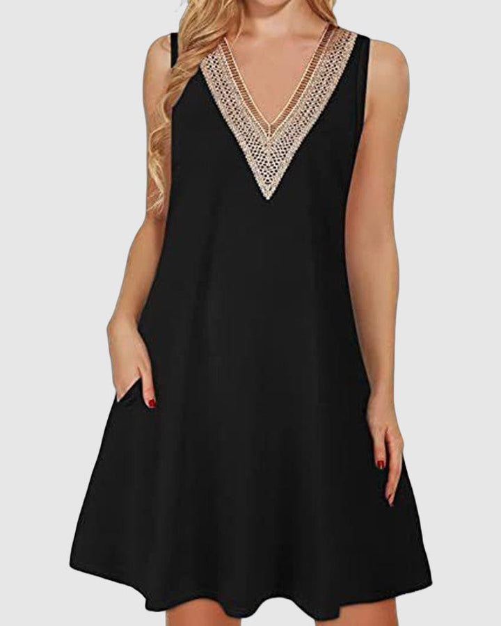 Elegante e traspirante chaleco sin mangas con escote en V para mujer
