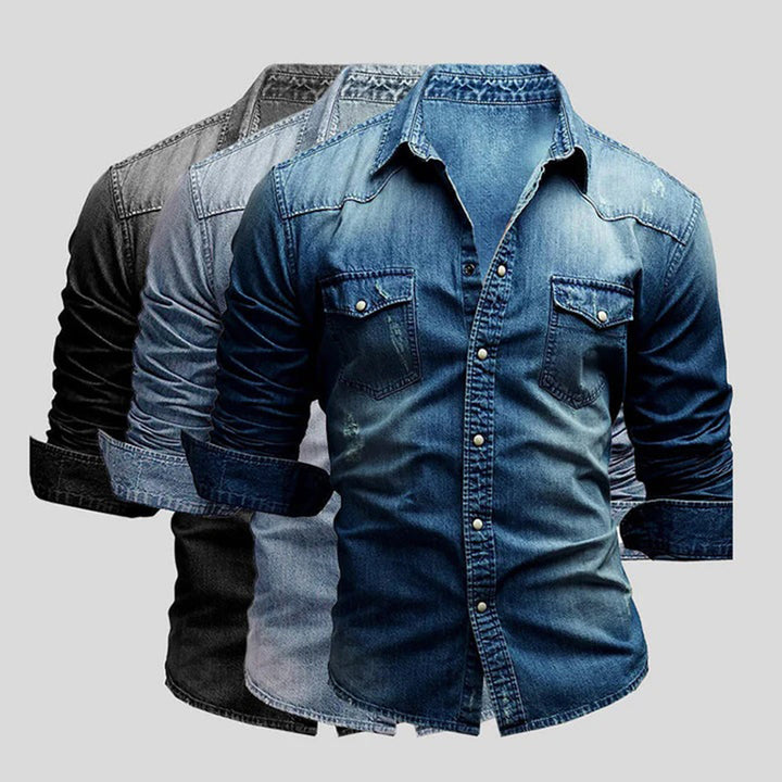 LARRY Elegante camicia a maniche lunghe - che unisce il comfort casual allo stile sofisticato