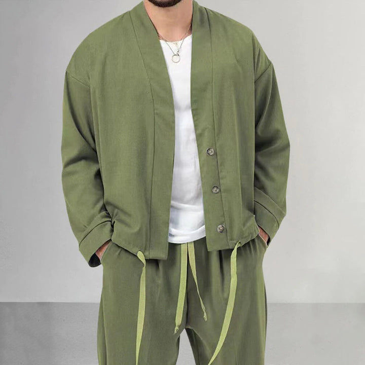 OREEZ - Set da uomo elegante: Gilet e pantaloni eleganti per uomini sicuri di sé