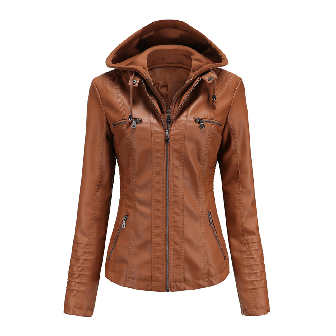 Elegante giacca in pelle da donna BARBARA - stile e comfort per tutti i giorni